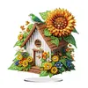 >SALE<Sunflower Cottage Acrylic Special Shape DIY Diamond Painting Desktop Ornaments