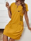 2025 NOWA DAMSKA SUKIENKA Z ZAMEKIEM W JEDNOLITYM KOLORZE NIKE