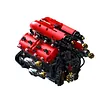 Ferrari V8 Engine Building Blocks Toy Set DOHC Naturally Aspirated MOC Motor Build Your Own V8 Engine - 1350PCS