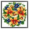 Flower - 9CT Partial Beaded Cross Stitch Kit(36x36cm)