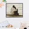 Seaside Couple - 14CT Counted Cross Stitch 22*19cm/8.66*7.48in(Brand)