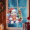 3Pcs Diamond Paintin Acrylic Christmas Reindeer Hanging Pendant Kits for Beginner