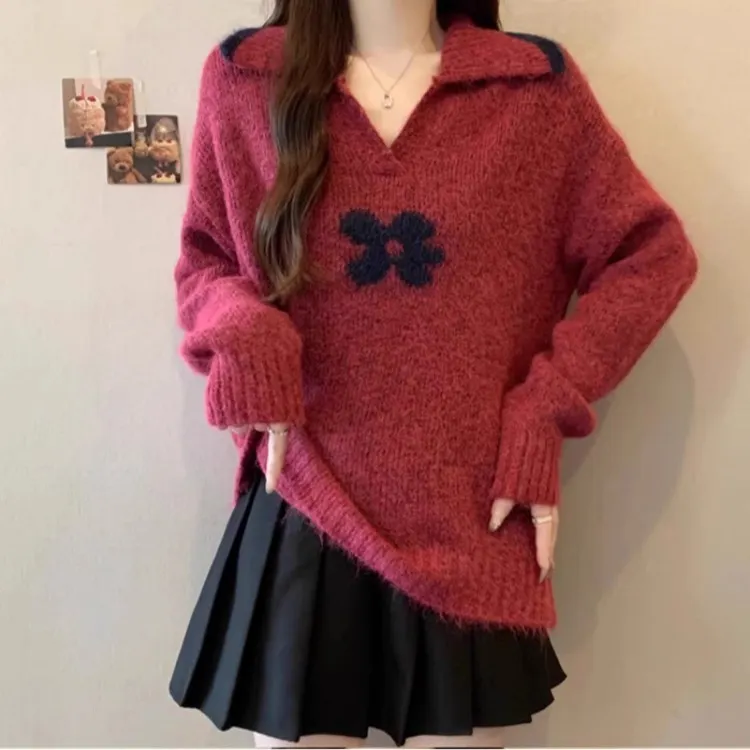Athvotar Athvotar And Winter New Swaying Velvet Short Coat Women V-Neck Casual Thicken Warm Lamb Velvet Loose Coat Tide