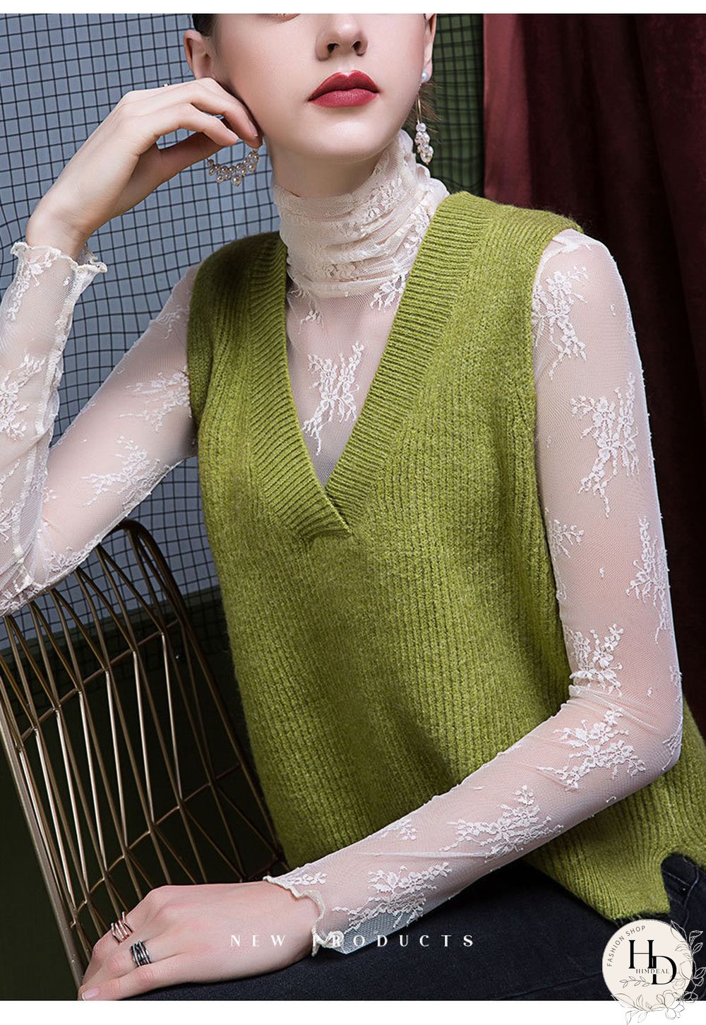 Women Mesh T-shirt Turtleneck Black Lady Lace T-shirt Long Sleeve Autumn Winter Women'sClothing AllMatch Female T-shirts