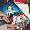 (US Local)8pcs Diamond Painting Greeting Cards Handmade Diamond Art Cards for Adults (E)