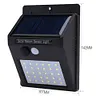 LED Solar Motion Sensor Wall Light Outdoor Waterproof Home Lamps
