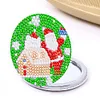 DIY Double Sided Special Shape Diamond Painting Compact Mirror Kit (Santa)