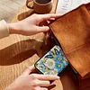 (US Local)Flower 5D DIY Diamond Painting Wallet Diamond Painting Card Holder Coin Purse