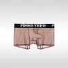 Men's Sheer Boxer Briefs See Through Breathable Ice Silk Boxer Briefs Transparent Elephant Nose Underwear