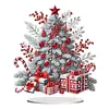 (US Local)Snow Xmas Tree DIY Table Top Diamond Painting Desktop Ornaments Kit