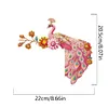 (US Local)Pink Peacock  Diamond Painting Door Corner Sign DIY Door Frame Decor