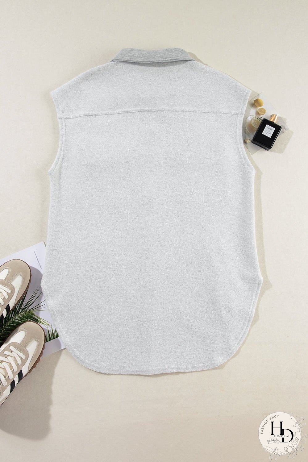 Two-Tone Denim Vest