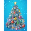 Diamond Painting -DIY Round Drill Colourful Xmas Tree