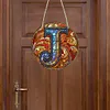 >SALE<Double Sided Letter J  Diamond Drawing Hanging Ornament for Home Decor