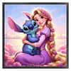 Rapunzel And Stitch-11CT Stamped Cross Stitch 40*40cm/15.75*15.75in