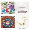 3 Tier Acrylic Mandala Diamond Painting Cake Snack Stand for Afternoon Tea