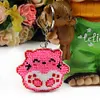 2Pcs Pink Blue Cat Bead Cross Stitch Keychain Kit Mosaic Bead Embroidery Keyring
