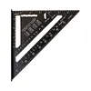 7 Inch Triangle Ruler Aluminum Alloy Metric Imperial Angle Ruler Carpenter Tools