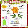 8pcs Flower Shape DIY Diamond Painting 3D Composite XMAS Floral Decorative Set