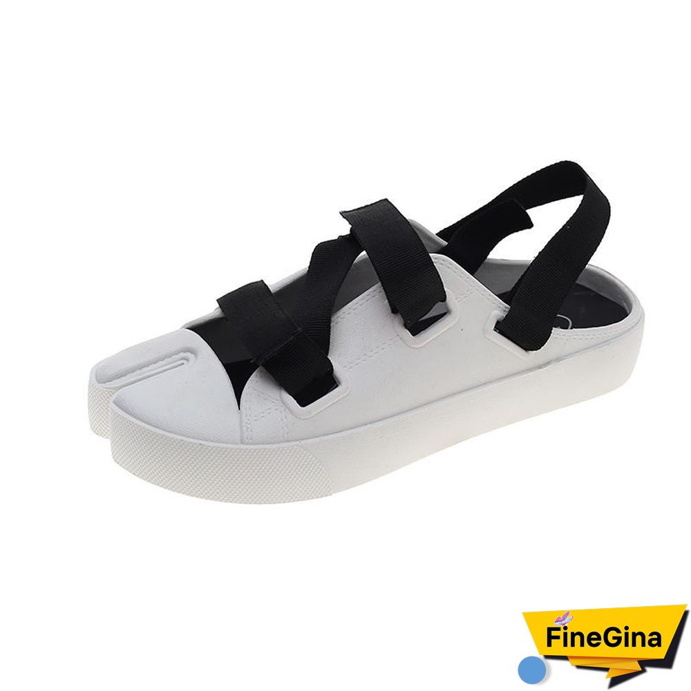 New Women Sandals Platform Leather Ladies Sandals Comfortable Flat Sandals Open Toe Beach Shoes Woman Footwear