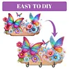 Rainbow Butterfly & Flower - 5D DIY Hooks - 28*17CM