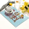 (US Local)Christmas Diamond Painting Placemats DIY Diamond Dot Kits for Home Decor