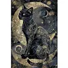 Black Cat Moon-11CT Counted Cross Stitch Kit(40x60cm)