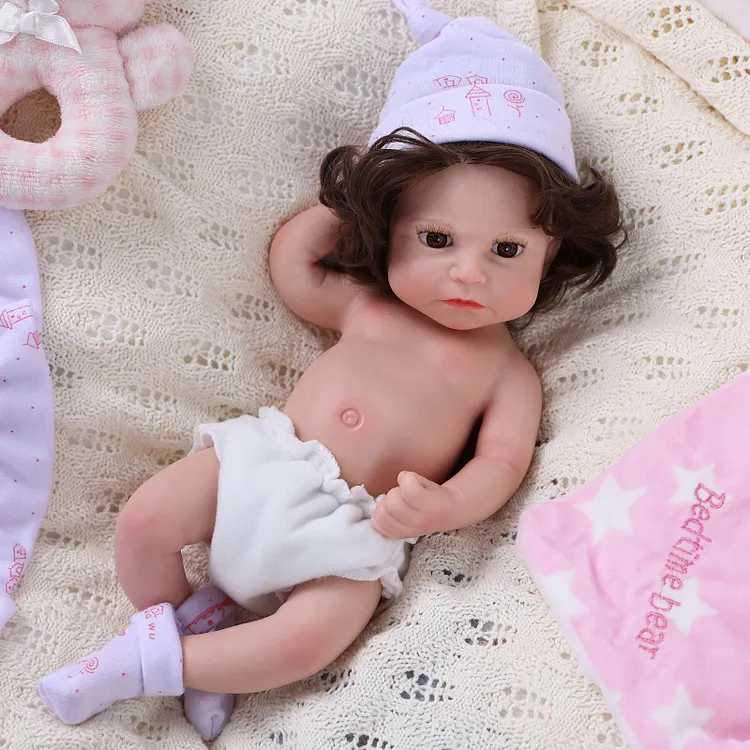Babeside Erika 12"/16" Realistic Silicone Smiling Baby Little Infant Boy Best Gift for Kids