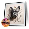 Stone Art Dog-Full Round Diamond painting 30*30CM