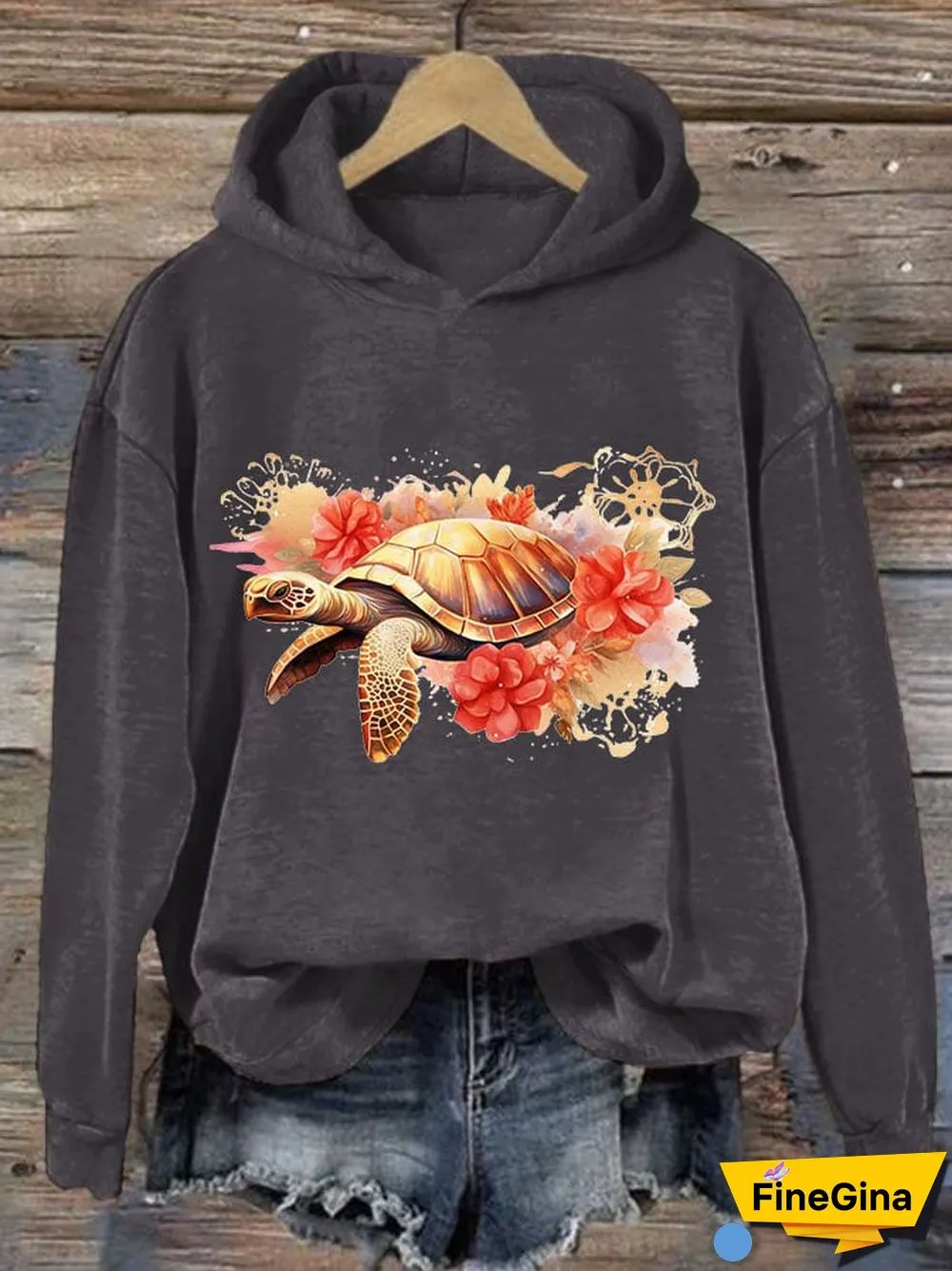 Animal Print Women's Print Long Sleeve Sweatshirt