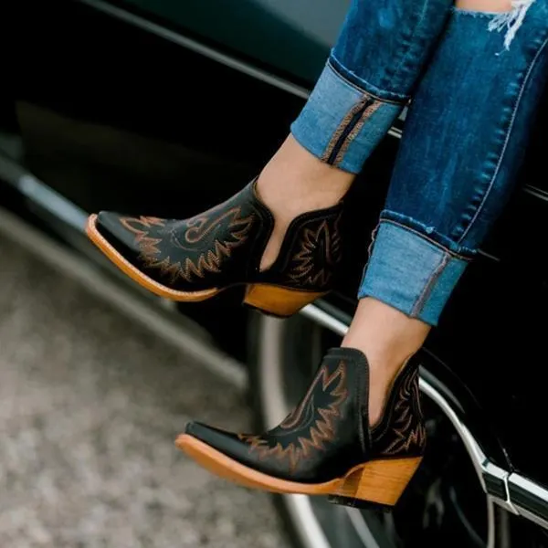 Women Vintge Ankle Boots
