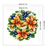 Flower - 9CT Partial Beaded Cross Stitch Kit(36x36cm)
