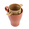 Collapsible Coffee Filter Paperless Hand Brewed Coffee Filter Cup (Black)
