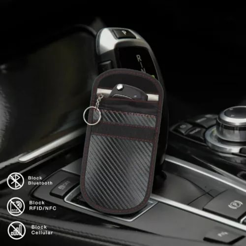 Dronehint Car Parts Key Signal Blocker Case Key Fob Pouch Keyless RFID Blocking Bag Black (For: Acura) Parts