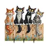 (US Local)Wooden Cat Diamond Art Hanging Hook Rail Diamond Painting Art Craft Wall Hooks
