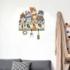 Wooden Cat Diamond Art Hanging Hook Rail Diamond Painting Art Craft Wall Hooks