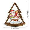 >SALE<Wooden Christmas Table Top Diamond Painting Ornament Kits Xmas Home Decor (E)