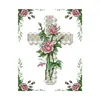 Stamped Cross Stitch-Rose Cross (21x28cm)