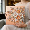 DIY Pearl Painting Plum Bossom for Home Wall Decor with Frame(25x25cm)