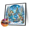 (US Local)6pack Xmas Car-Special Shaped Diamond Painting Kit(30x30cm)