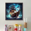 Sea Sailing Boat - 11CT Stamped Cross Stitch 40*40cm/15.75*15.75in