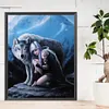 Wolf Girl - Round AB Drills Diamond Painting(45x35cm)