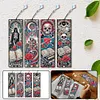 4Pcs Diamond Painting Skull Heart Bookmark for Reading Enthusiasts