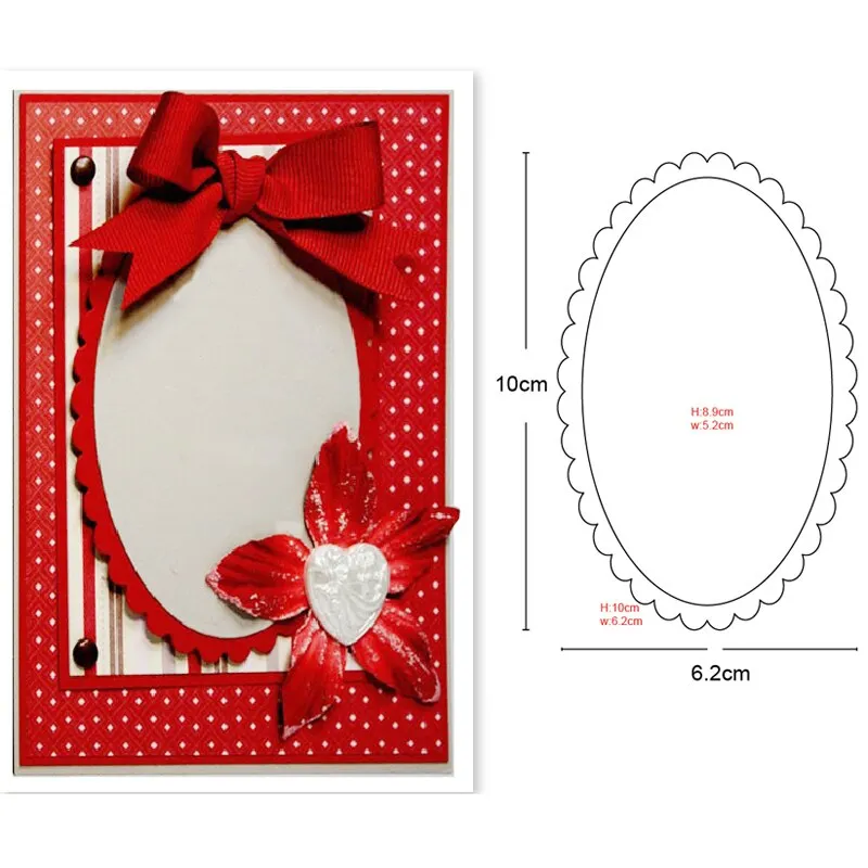 Customized Dies Christmas Wreath Heart Border Metal Cutting Dies Scrapbooking Dies For DIY Craft Paper Card Making Stencils Dies
