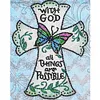 Butterfly and Cross-Special Shaped Diamond Painting Kit