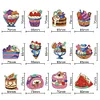 12pcs DIY Crystal Diamond Pendant Kits