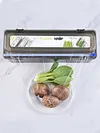 Cling Film Dispenser with Cutter Refillable Plastic Wrap Organizer for Kitchen