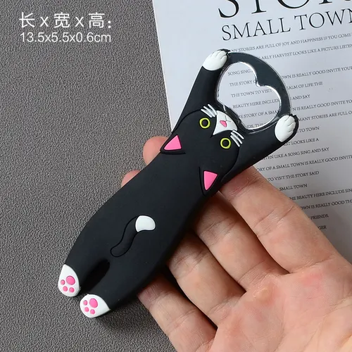Athvotar Cute Animal Paw Wine Bottle Opener Beer Bottle Opener Cat Magnet Refrigerator Sticker Dog Fridge Magnet Beer Opener