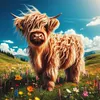Highland Cow-11CT Stamped Cross Stitch 40*40cm