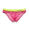 Men's Low Waist Sexy Large Mesh Breathable Transparent Briefs